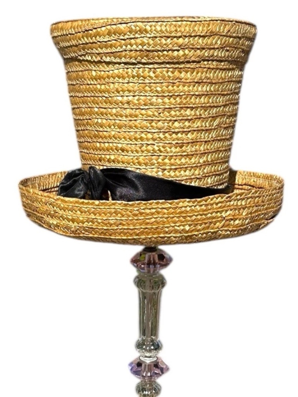 Mad Hatter Straw Top Hat Lampshade Tea Party Novelty Stovepipe Hat Shade